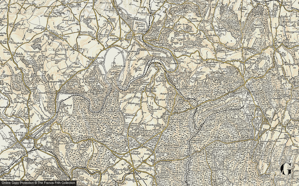 Old Map of English Bicknor, 1899-1900 in 1899-1900