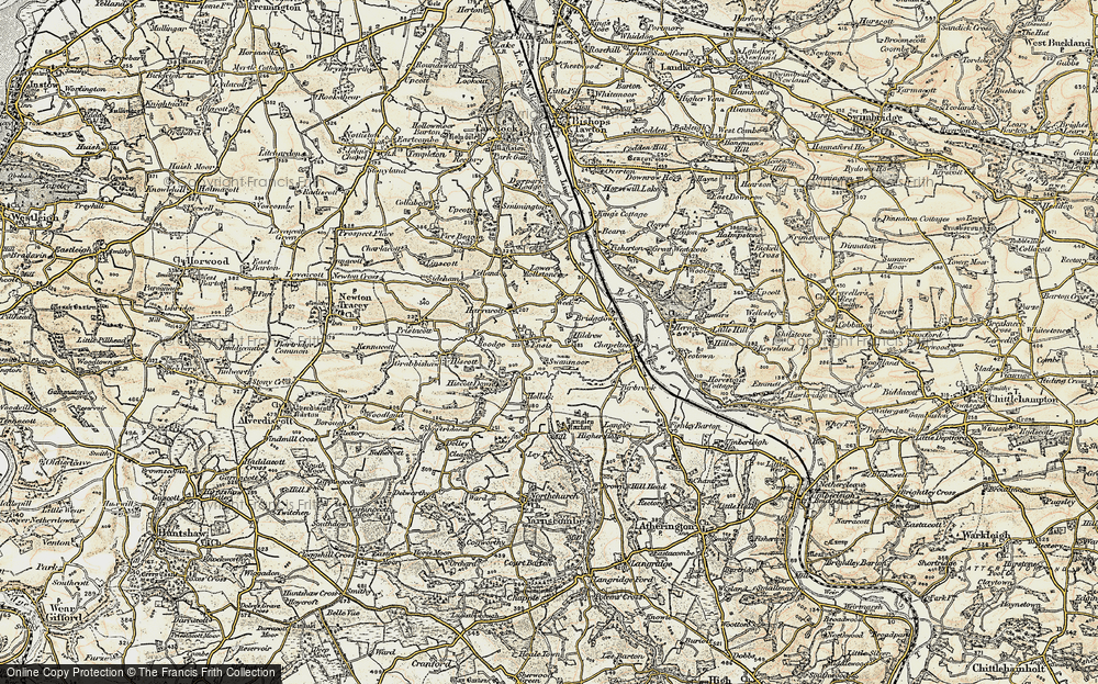 Old Map of Enis, 1900 in 1900