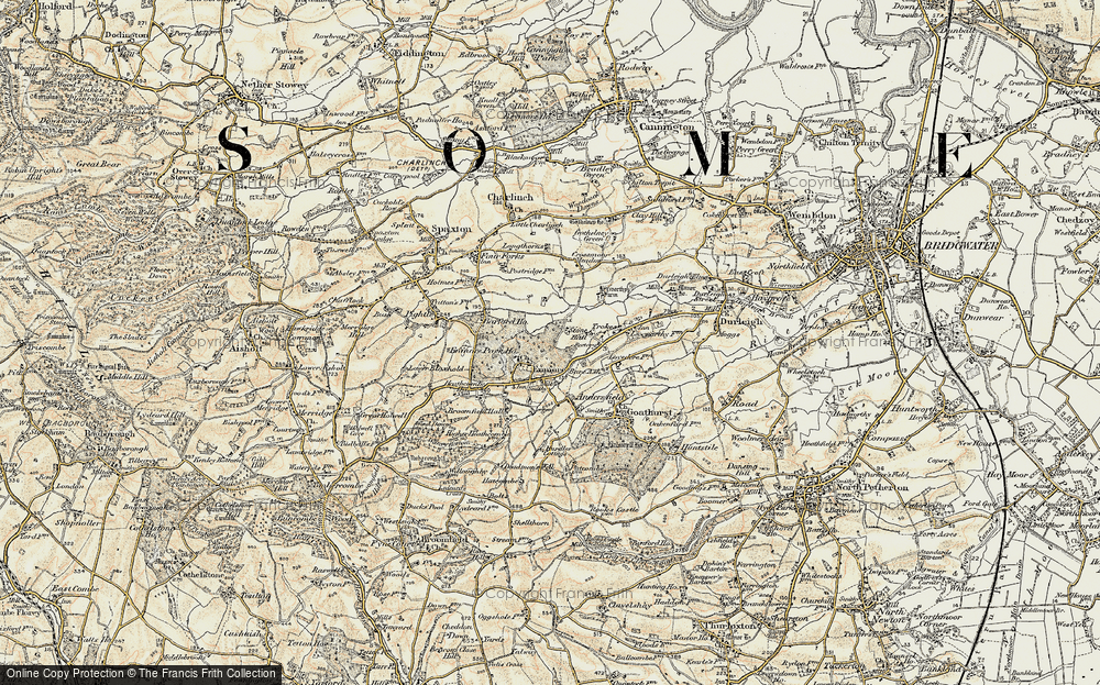 Old Map of Enmore, 1898-1900 in 1898-1900