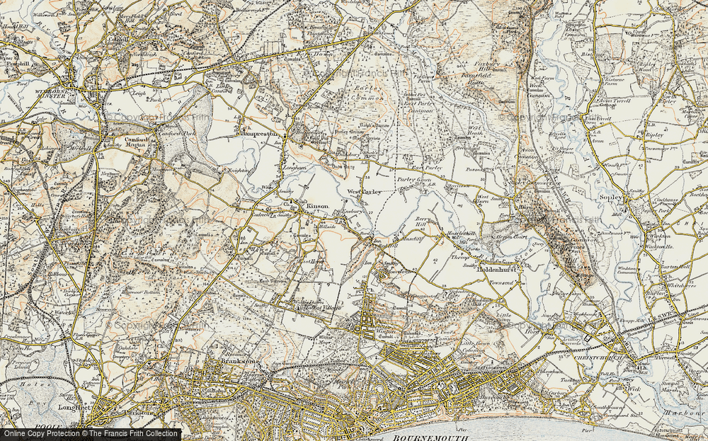 Old Map of Ensbury, 1897-1909 in 1897-1909