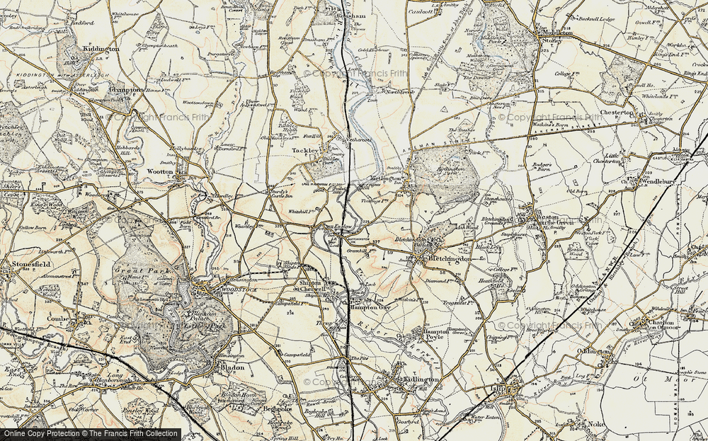 Old Map of Enslow, 1898-1899 in 1898-1899