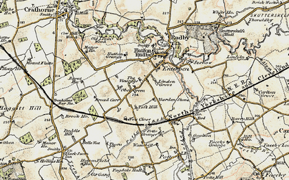 Old map of Linden Grange in 1903-1904