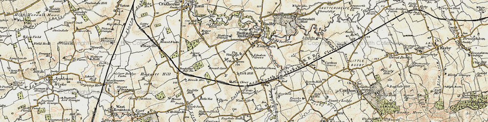 Old map of Linden Grange in 1903-1904