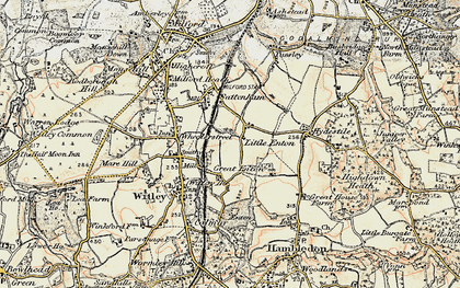 Old map of Enton Green in 1897-1909