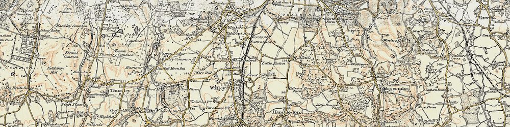 Old map of Enton Green in 1897-1909