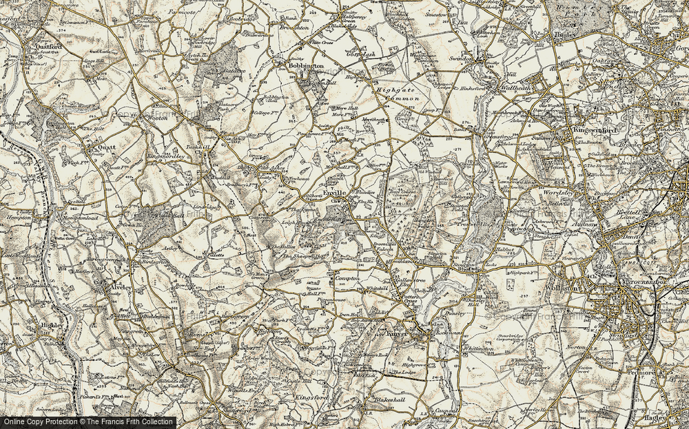 Old Map of Enville, 1902 in 1902