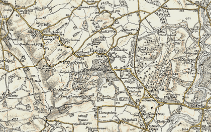 Old map of Broom Hill in 1902