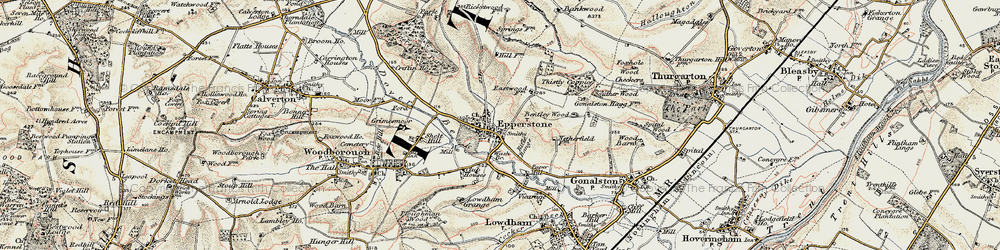 Old map of Eastwood Fm in 1902