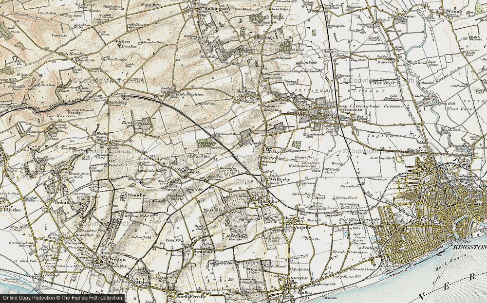 Old Map of Eppleworth, 1903-1908 in 1903-1908