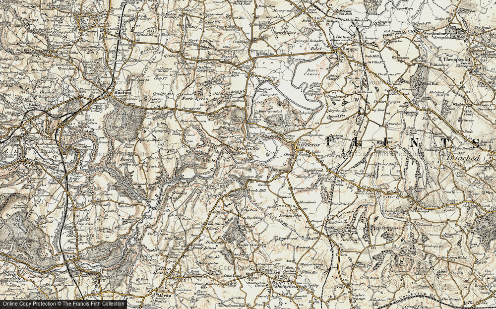 Old Map of Erbistock, 1902 in 1902