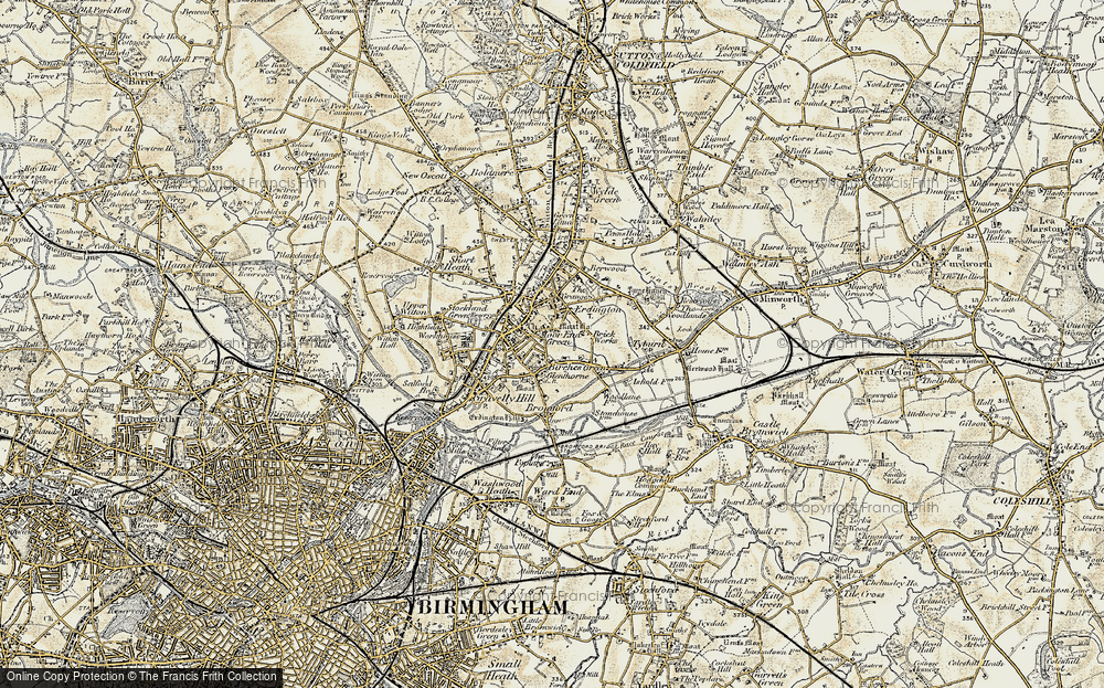 Old Map of Erdington, 1901-1902 in 1901-1902