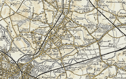 Old map of Erdington in 1901-1902