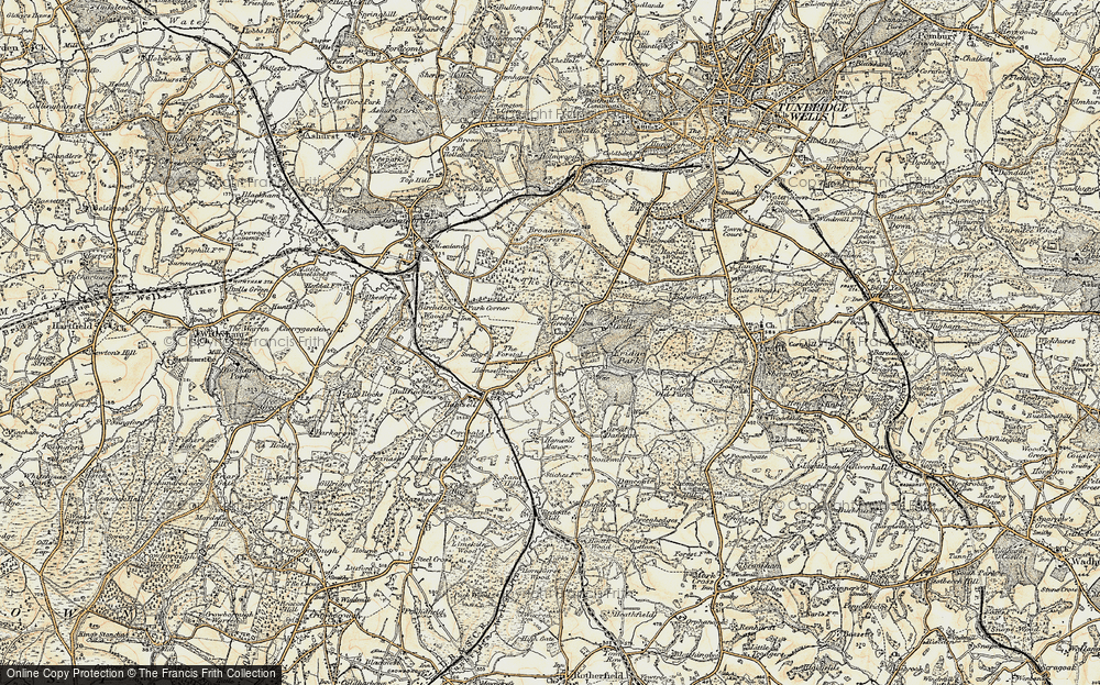 Old Map of Eridge Green, 1897-1898 in 1897-1898