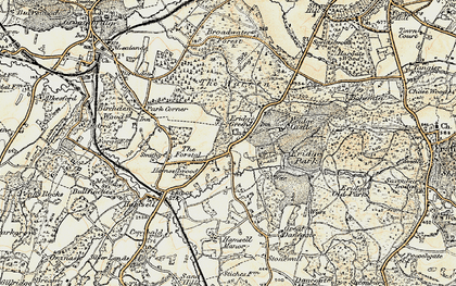 Old map of Eridge Green in 1897-1898