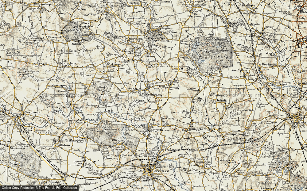 Old Map of Erpingham, 1901-1902 in 1901-1902