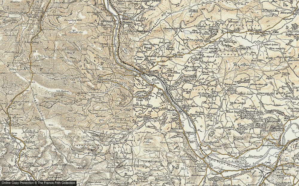 Old Map of Erwood, 1900-1902 in 1900-1902