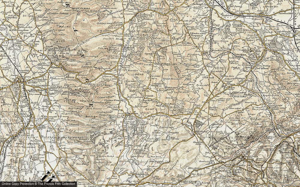 Old Map of Eryrys, 1902-1903 in 1902-1903