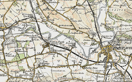 Old map of Escomb in 1903-1904