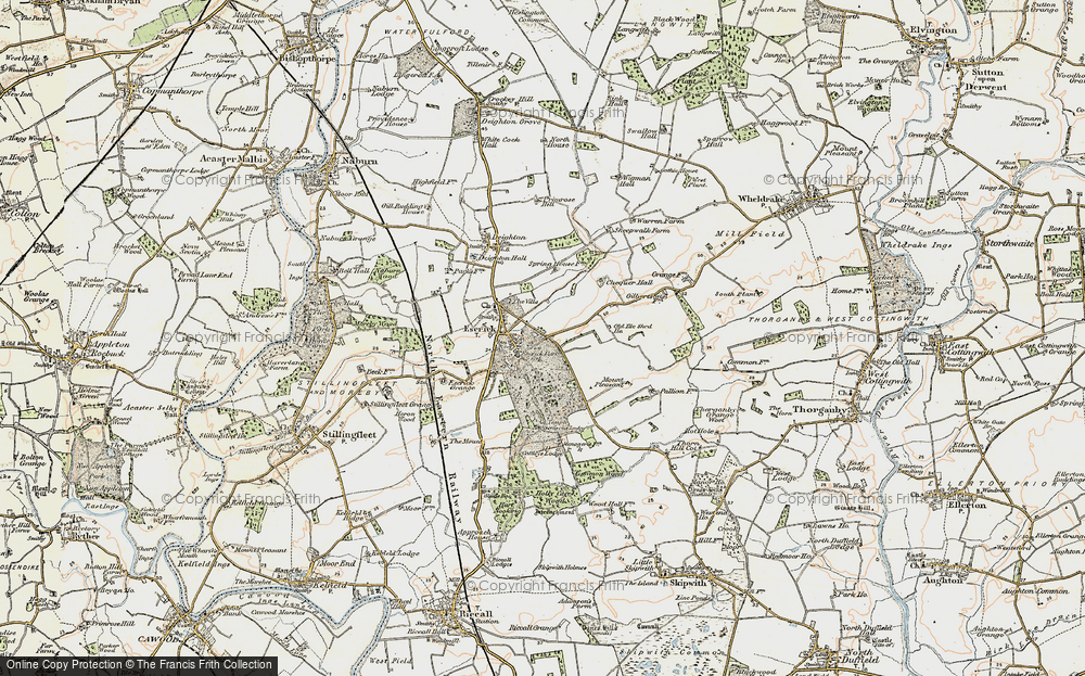 Old Map of Escrick, 1903 in 1903