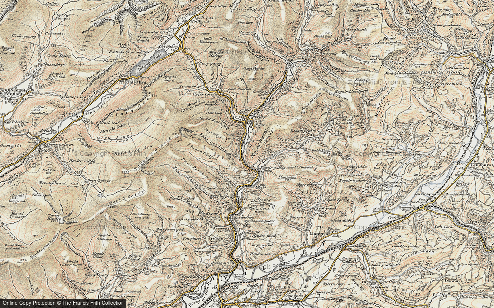 Old Map of Esgairgeiliog, 1902-1903 in 1902-1903