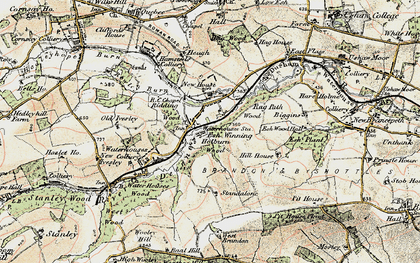 Old map of Esh Winning in 1901-1904