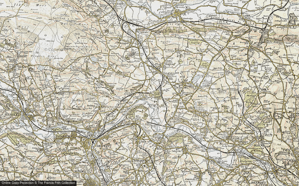 Old Map of Esholt, 1903-1904 in 1903-1904