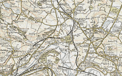 Old map of Esholt in 1903-1904