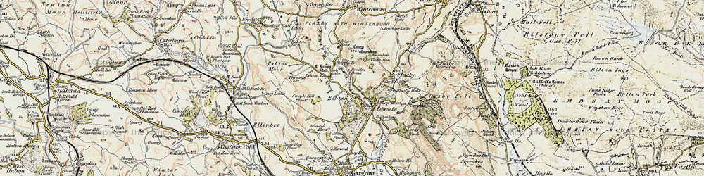 Old map of Brockabank in 1903-1904