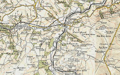 Old map of Esk Valley in 1903-1904