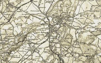 Old map of Eskbank in 1903-1904