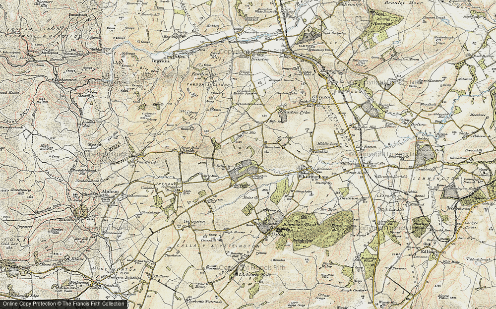 Old Map of Eslington Park, 1901-1903 in 1901-1903