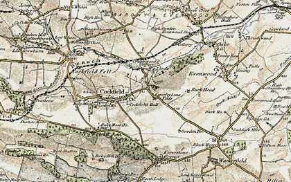 Old map of Buck Head in 1903-1904