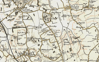 Old map of Esprick in 1903-1904