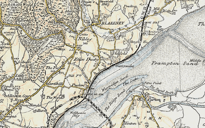 Old map of Etloe in 1899-1900