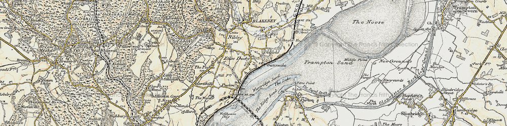 Old map of Etloe in 1899-1900