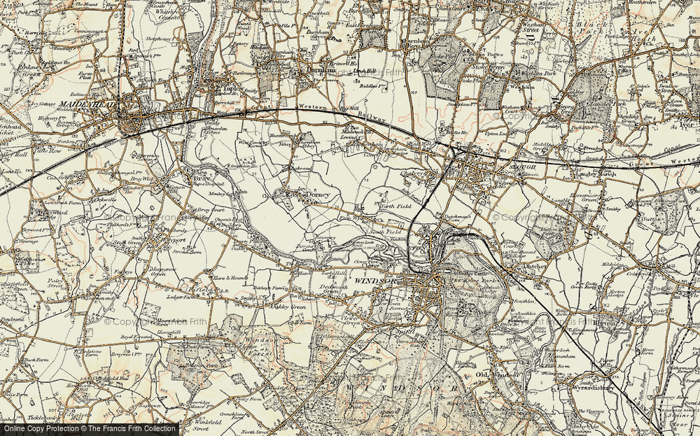 Old Map of Eton Wick, 1897-1909 in 1897-1909