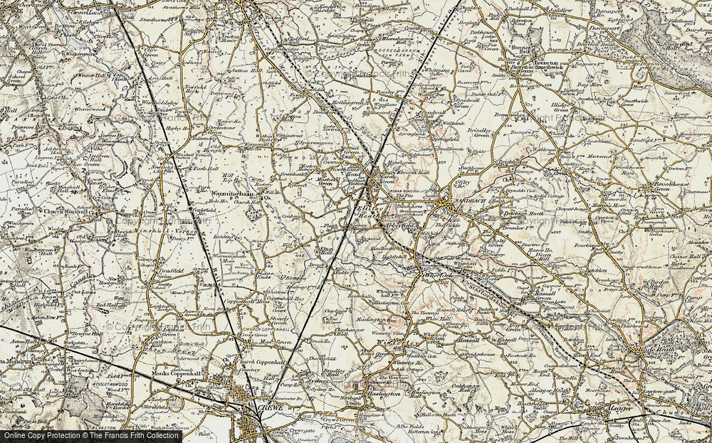 Old Map of Ettiley Heath, 1902-1903 in 1902-1903