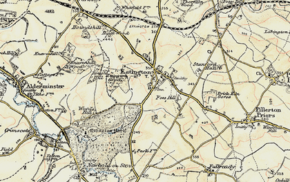 Old map of Black Martin Hill in 1899-1901