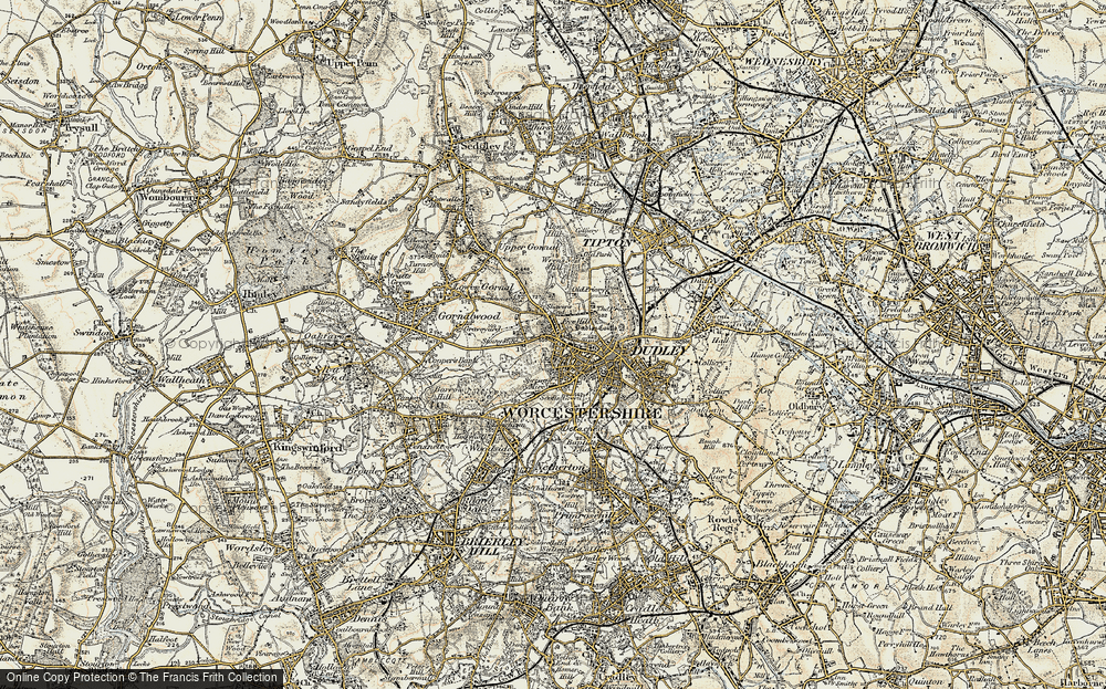 Old Map of Eve Hill, 1902 in 1902