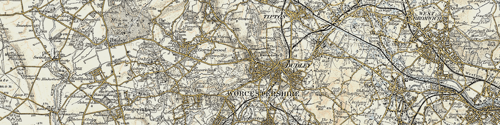 Old map of Eve Hill in 1902