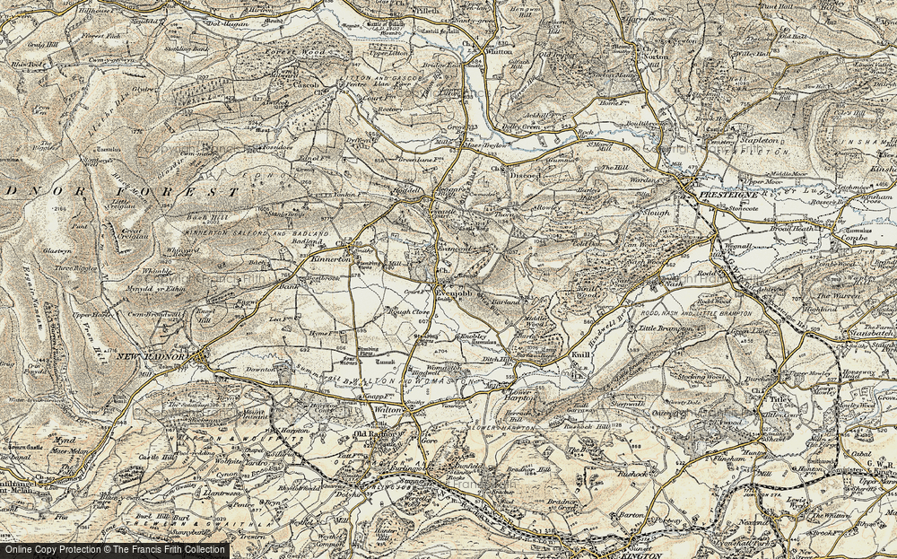 Old Map of Evenjobb, 1900-1903 in 1900-1903