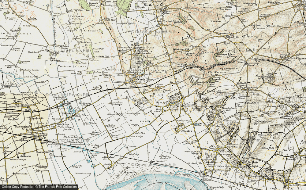 Old Map of Everthorpe, 1903 in 1903