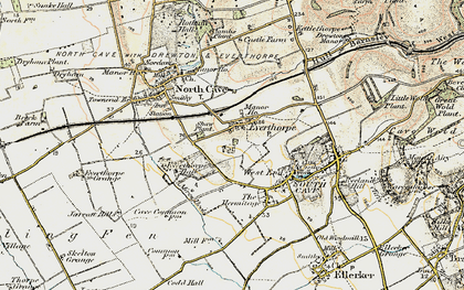 Old map of Everthorpe in 1903