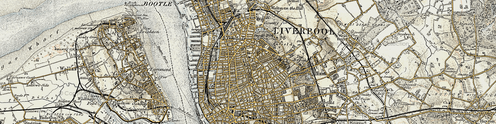 Old map of Everton in 1902-1903