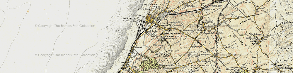 Old map of Ewanrigg in 1901-1905