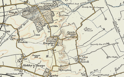 Old map of Ewerby in 1902-1903