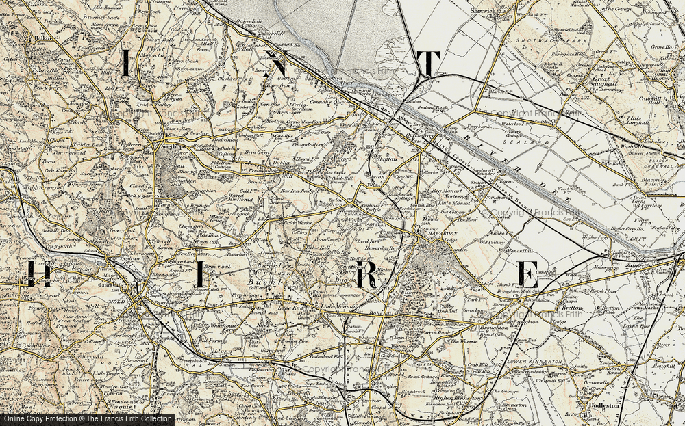 Old Map of Ewloe, 1902-1903 in 1902-1903