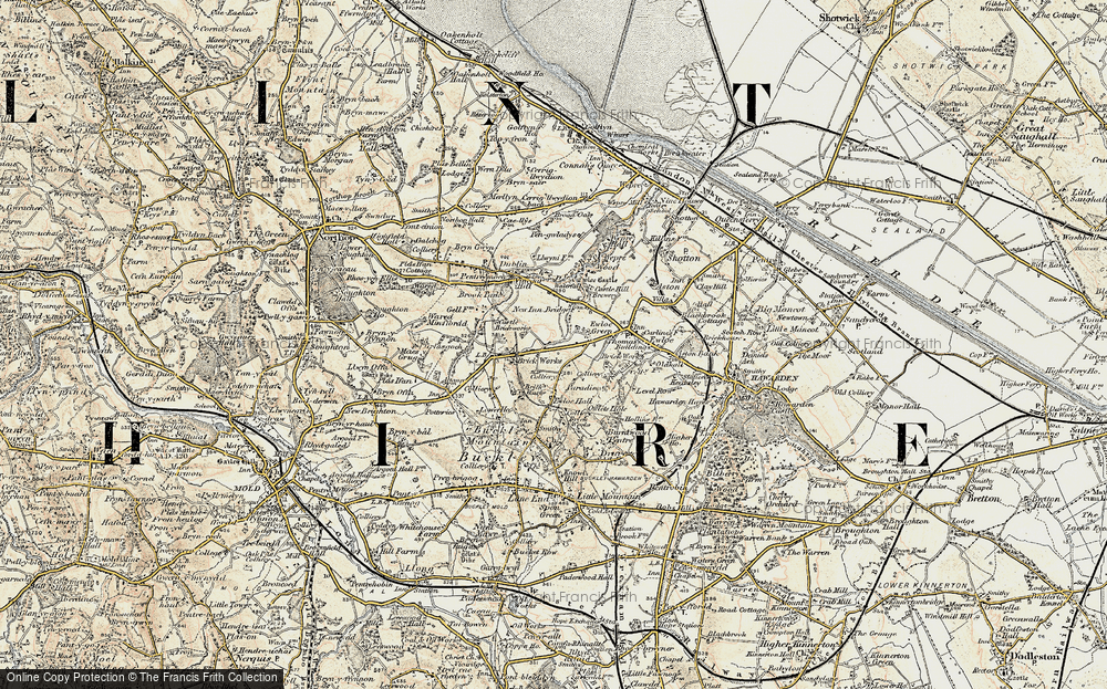 Old Map of Ewloe Green, 1902-1903 in 1902-1903