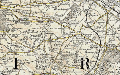 Old map of Ewloe Green in 1902-1903