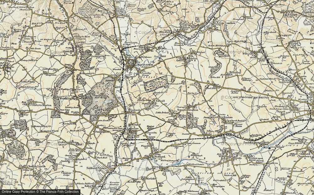 Old Map of Exhall, 1899-1902 in 1899-1902